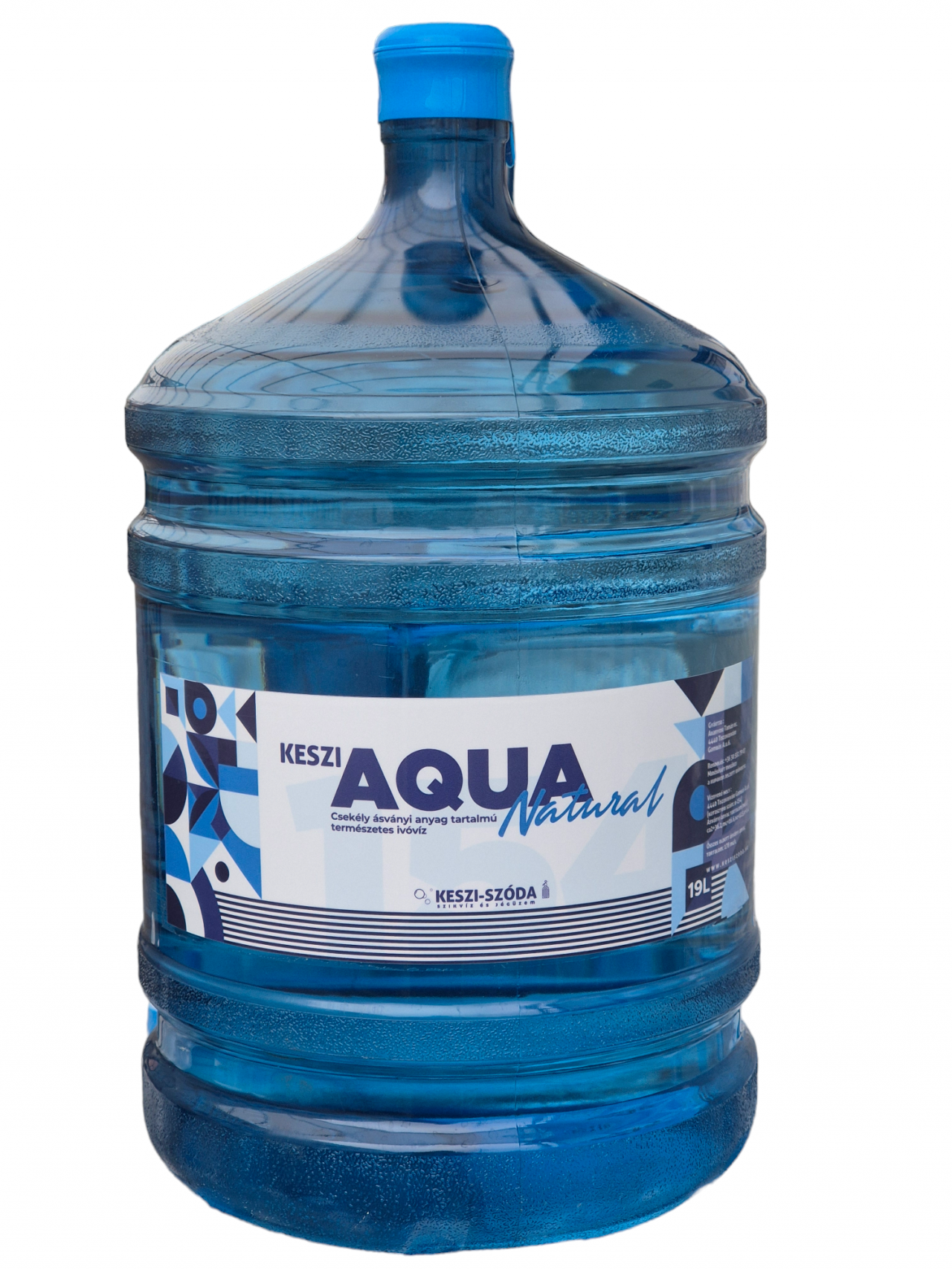 Keszi Aqua Natural alacsony ásványi anyag tartalmú természetes ivóvíz 19 L